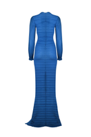 Maylé Vásquez NATIVA maxi dress in lightweight fabric, featuring a flowing silhouette and vibrant print, perfect for summer wear.