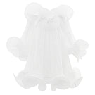 Valenciani Origami Cloud Mini Dress in white, featuring a stylish, lightweight design perfect for casual or semi-formal occasions.