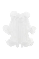 Valenciani Origami Cloud Mini Dress in white, featuring a stylish, lightweight design perfect for casual or semi-formal occasions.