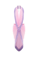 Valenciani fringed scarf with soft fabric and stylish fringe detailing, shown in a natural drape.