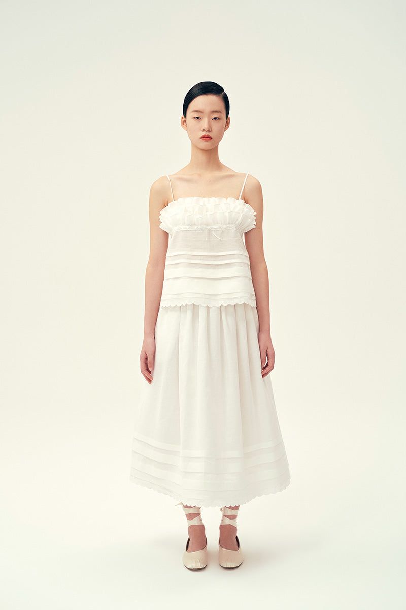SKIRT IN IVORY - CULT MIA