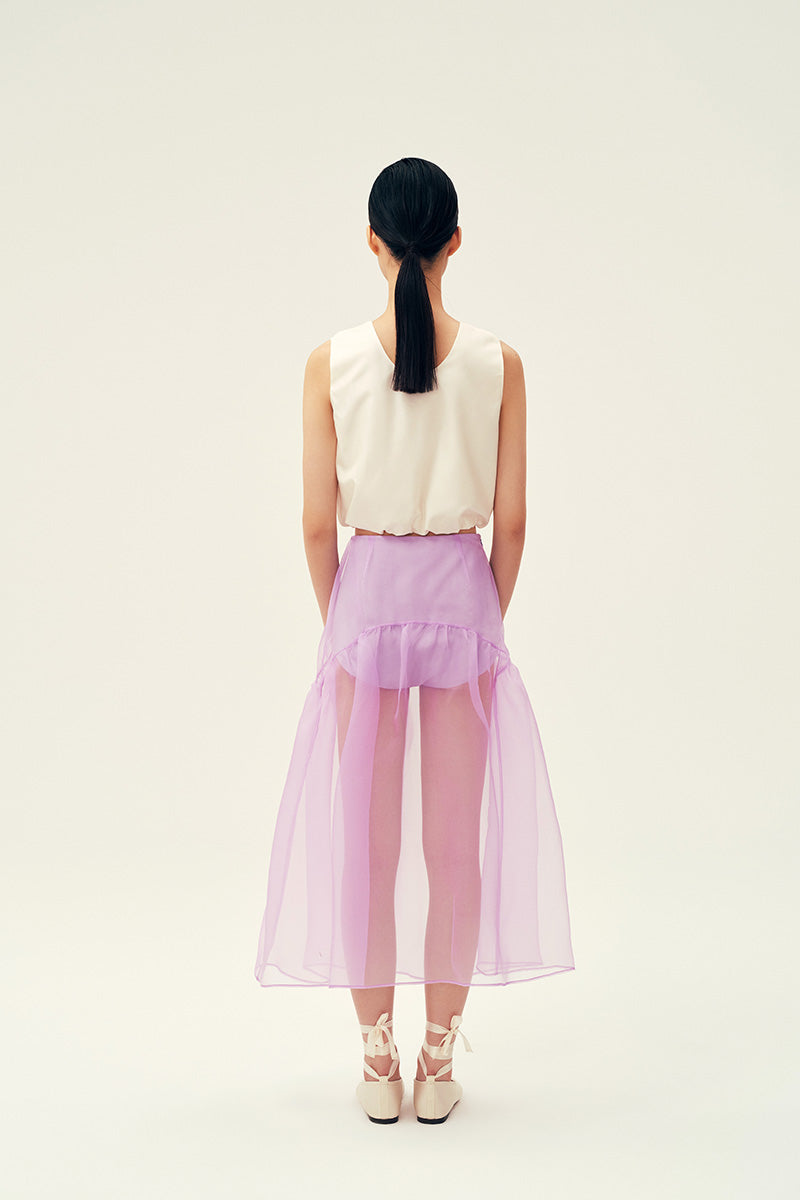 WEDDING CAKE TANK TOP IN IVORY - CULT MIA