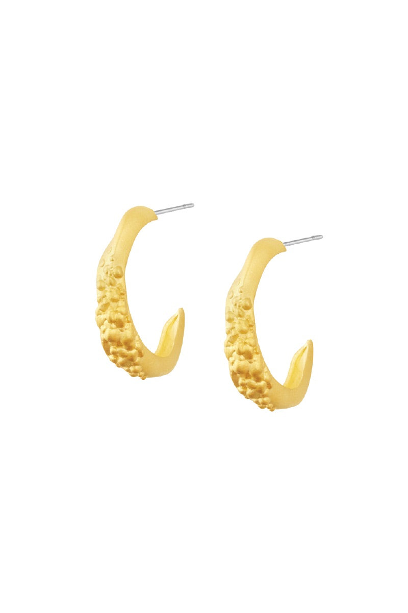 MULTIWAY CANDY HOOPS IN GOLD AND RED - CULT MIA