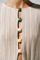 Ivory Baobab Corsica Pants showing relaxed fit, side pockets, and soft fabric, perfect for casual wear.