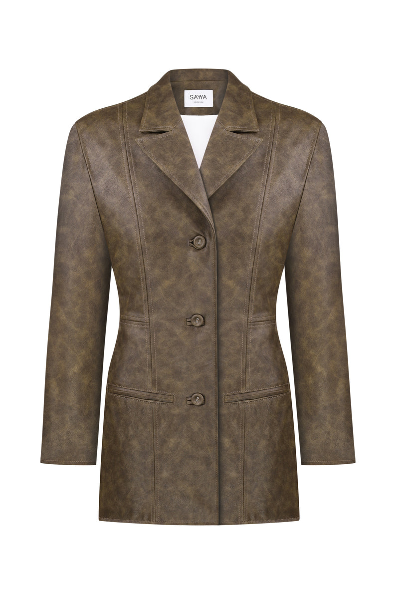 KORTNYE GREEN SUIT JACKET - CULT MIA
