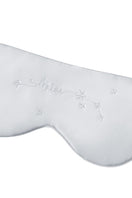 Gray Cozy Stellar Aries eye mask by MANITO, soft fabric with celestial star design for relaxing sleep or rest.