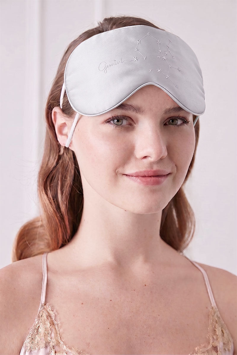 COZY STELLAR GEMINI EYE MASK IN GRAY
