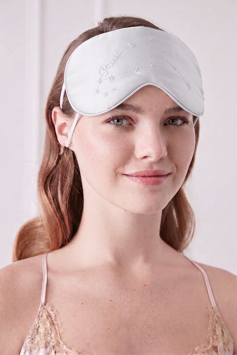 COZY STELLAR PISCES EYE MASK IN GRAY
