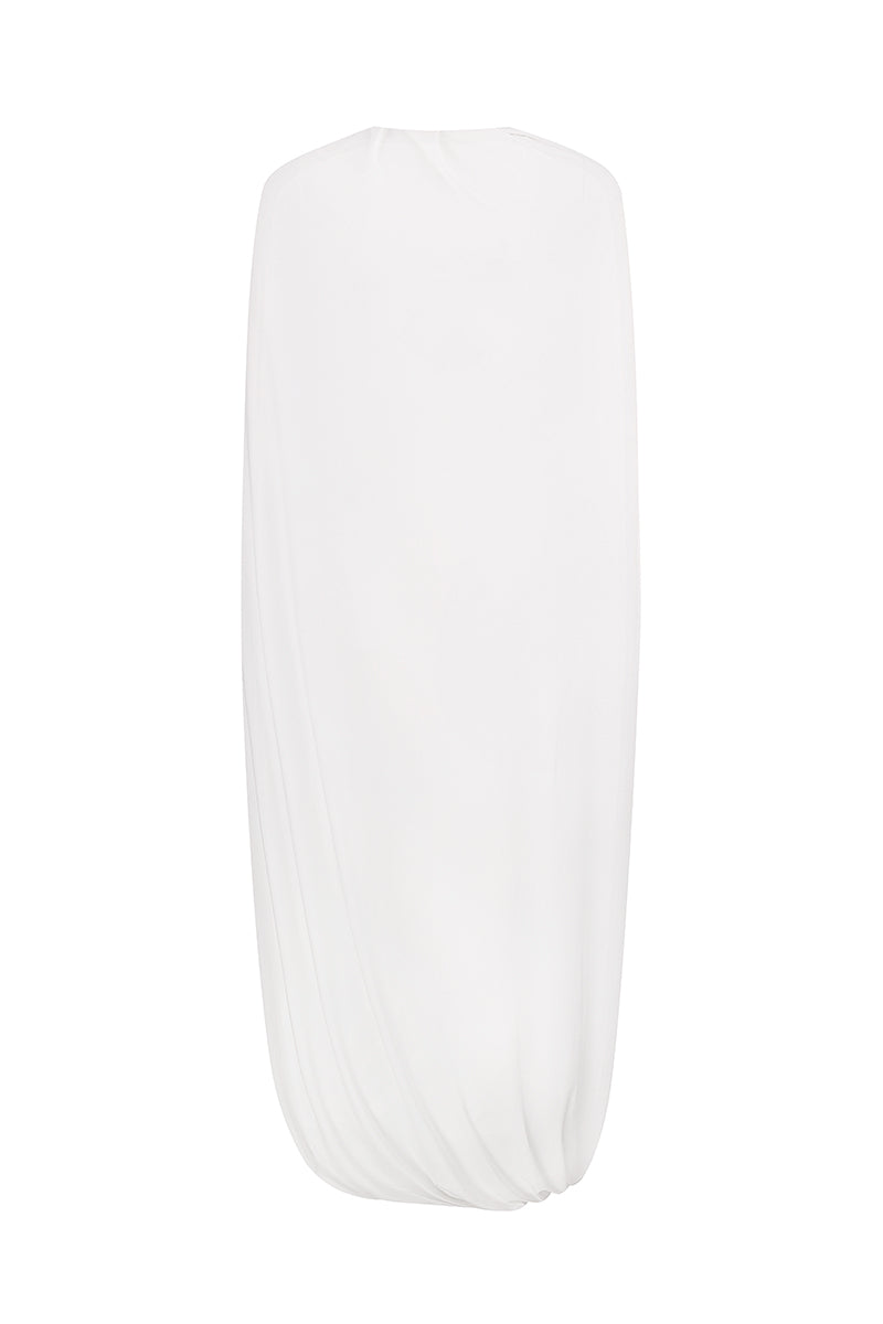ELENAREVA Cream Jersey Cape Dress | Cult Mia ELENAREVA Cream Jersey Cape Dress | Cult Mia
