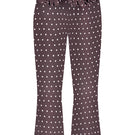 Brown polka dot Capri pants by Stolen Stores featuring a relaxed fit and stylish design, perfect for casual wear.