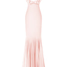 Light pink CULT MIA X Stolen Stores maxi slip dress with a relaxed, flowy silhouette, perfect for casual or summer wear.