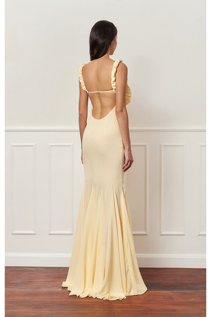 gold maxi slip dress Gold 100% Silk Satin Charmeuse Slip Dress: Bias Cut Bridesmaid Gown, Graduation Dress, Wedding Guest Dress