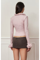 Dusty purple croissant corset shirt by Stolen Stores, featuring a fitted design and stylish top with unique detailing.