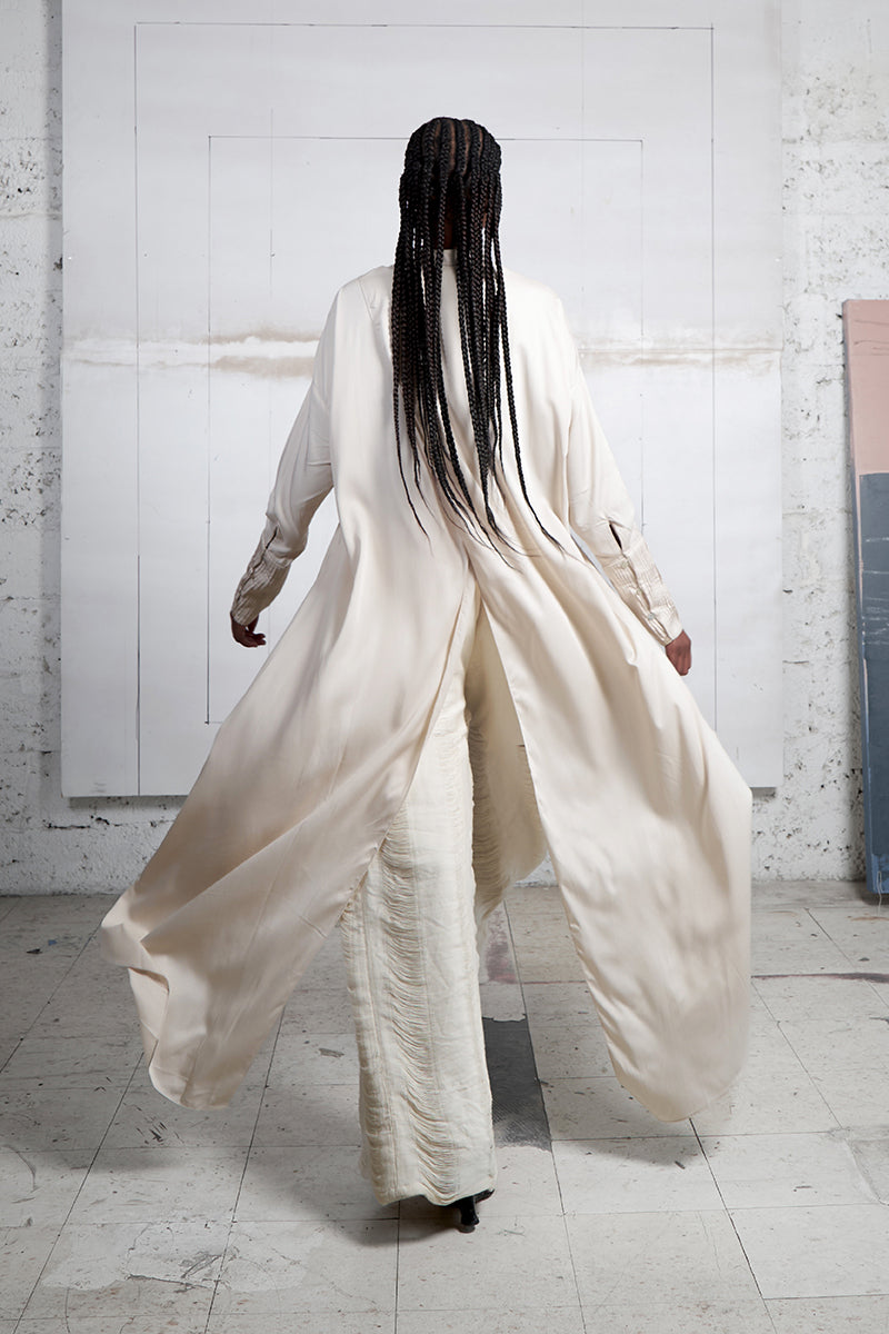 CROSSED LAYER SHIRT DRESS IN IVORY | CULT MIA | MAZ Manuela lvarez CROSSED LAYER SHIRT DRESS IN IVORY | CULT MIA | MAZ Manuela lvarez