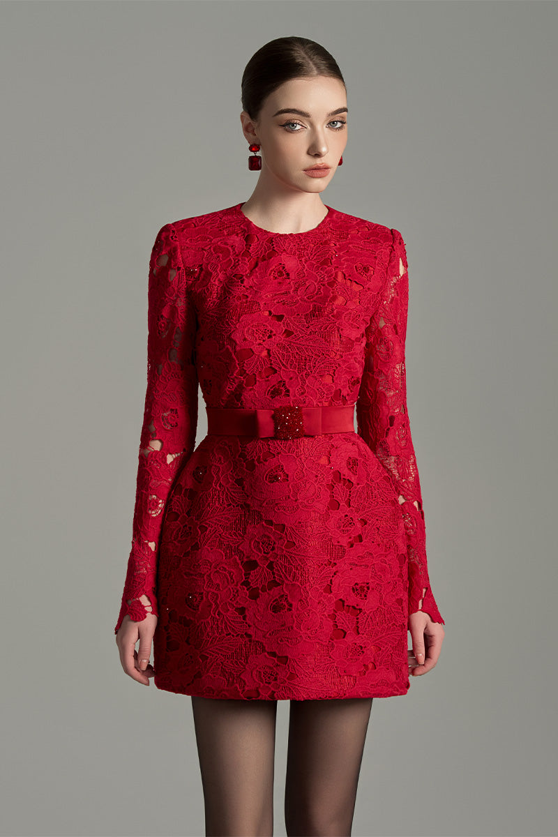 bordeaux short dress Ulla Mini Dress Bordeaux