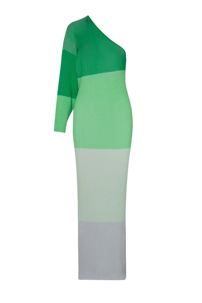LEAVES DRESS IN PISTACHIO CREAM - CULT MIA