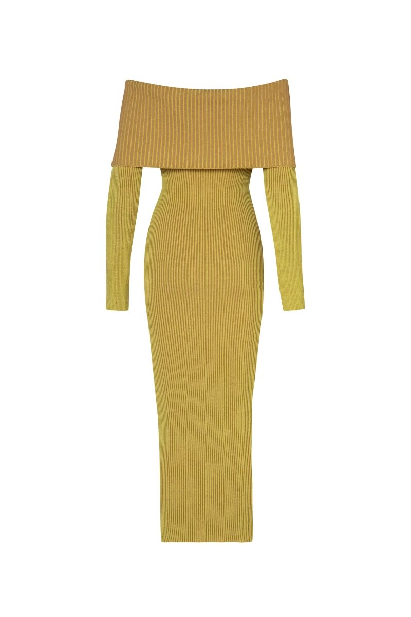 KENTO DRESS IN CITRUS SUNSET - CULT MIA