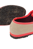 Flabelus Mara neutral flats shoes with sleek design and rounded toe, displayed on a white background.