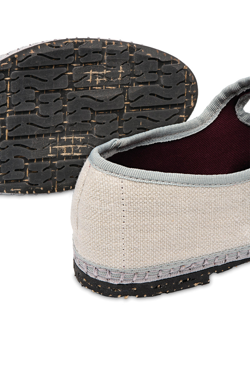 White Flabelus Dalloway flats with rounded toes and sleek design, perfect for casual and office wear.