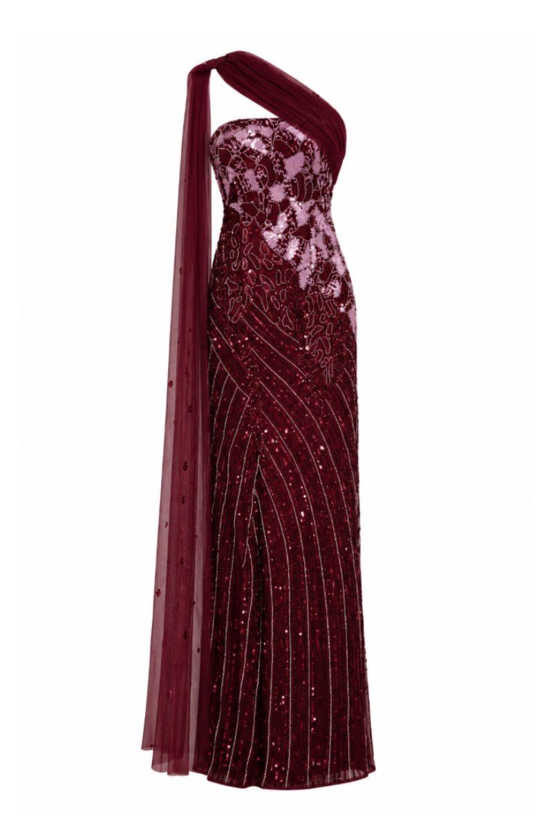 NATALIA PLUM GOWN