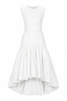 Ivory Cupula Dress by Ana + Maria displayed on a mannequin, showcasing a maxi dress with elegant flowing fabric.
