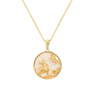 Freya Rose Taurus 18ct gold-plated zodiac necklace featuring a minimalist Taurus symbol pendant on a delicate chain.