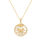 Gold plated Gemini zodiac necklace by Freya Rose featuring a pendant with Gemini constellation design on a delicate chain