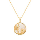Gold-plated Scorpio zodiac necklace by Freya Rose with a delicate chain and Scorpio pendant on a white background.