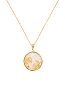 18ct gold plated Cancer zodiac necklace by Freya Rose featuring a delicate pendant on a fine chain.
