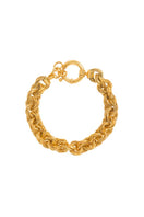 Gold Sumba Circular Bracelet by Freya Rose, featuring a stylish circular design with a polished gold finish.
