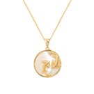 Gold-plated Pisces zodiac necklace by Freya Rose featuring a delicate pendant with zodiac symbol on a fine chain.