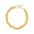 Freya Rose Sumba versatile 18ct necklace with intricate design and gold finish, detailed close-up of the necklace on white background.