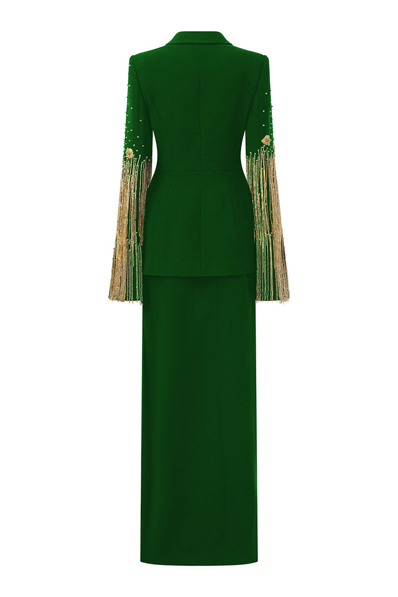 CREPE DRESS WITH SHAWL - CULT MIA