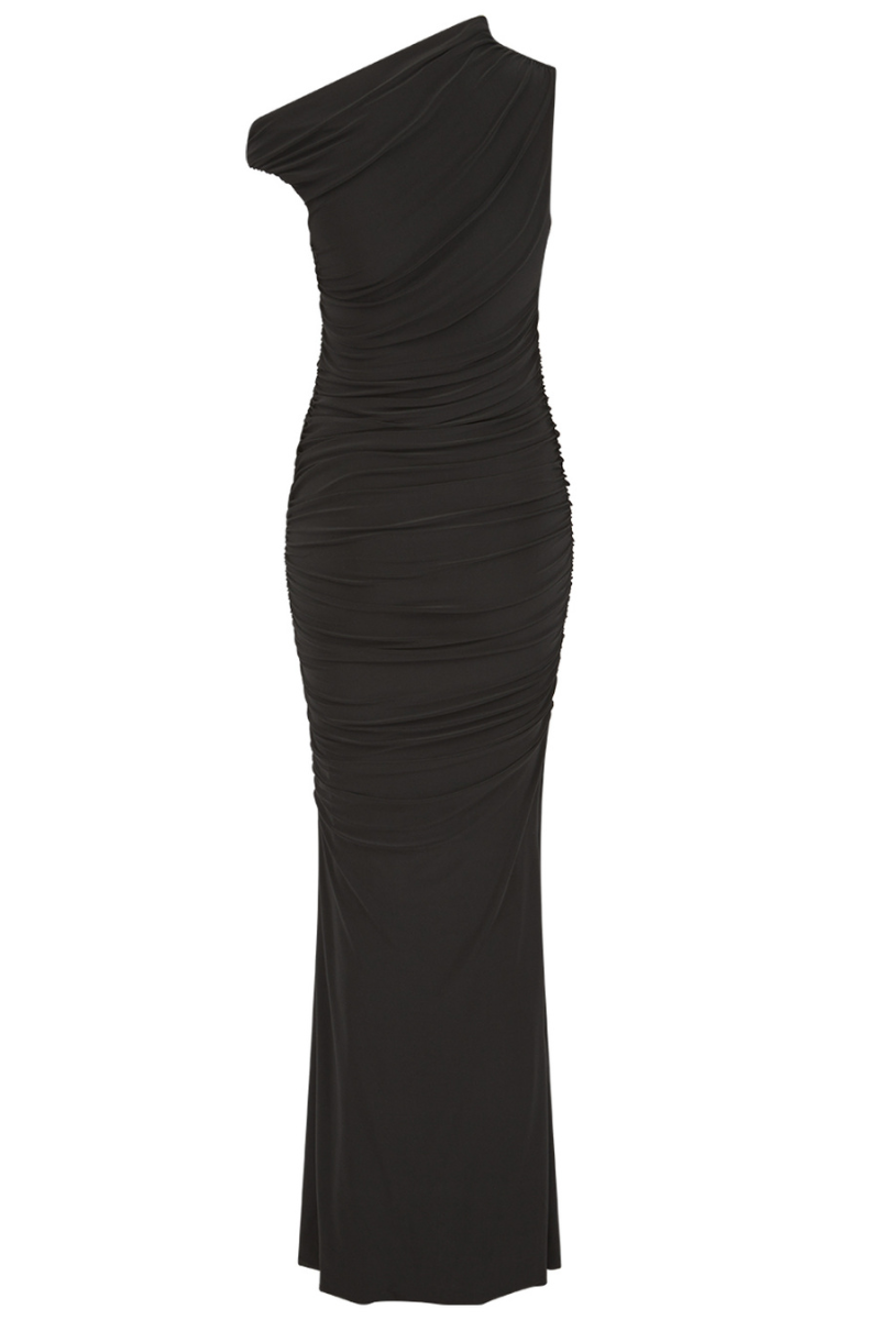 DAHLIA MAXI DRESS IN BLACK - CULT MIA