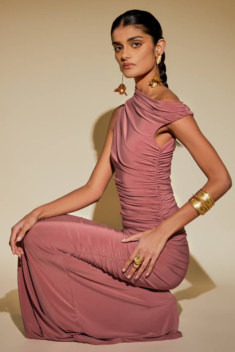 DAHLIA MAXI DRESS IN PURPLE - CULT MIA