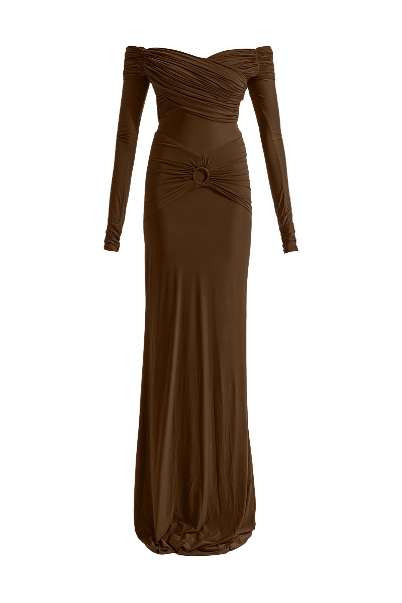 RUTH BROWN MAXI DRESS - CULT MIA