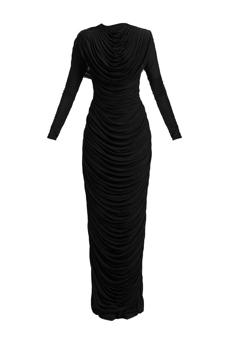 GRACE LONG SLEEVE MAXI DRESS - CULT MIA