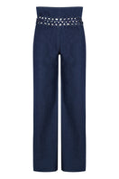 JC Pajares denim jeans with chains at the waist, showcasing a stylish casual look and modern design.