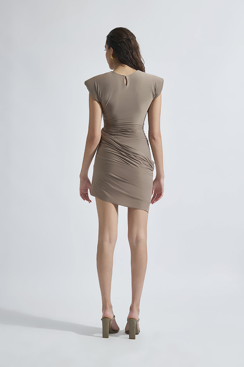 AMY WALNUT MINI DRESS - CULT MIA