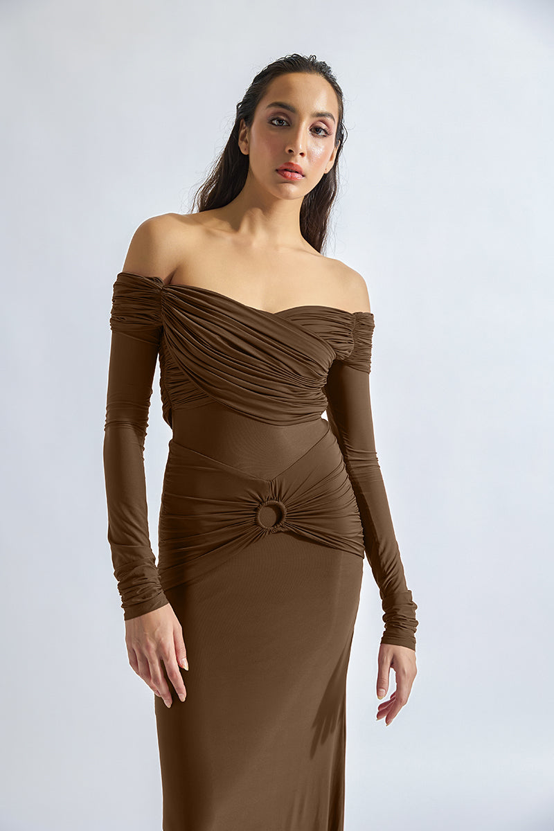 RUTH BROWN MAXI DRESS - CULT MIA