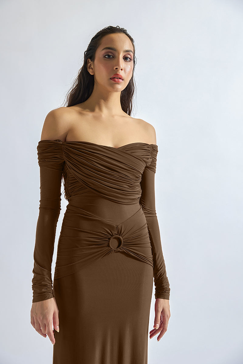 RUTH BROWN MAXI DRESS - CULT MIA