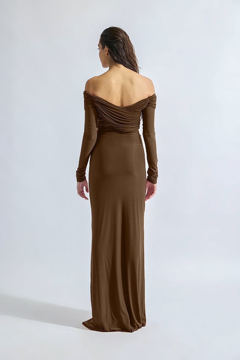 RUTH BROWN MAXI DRESS - CULT MIA