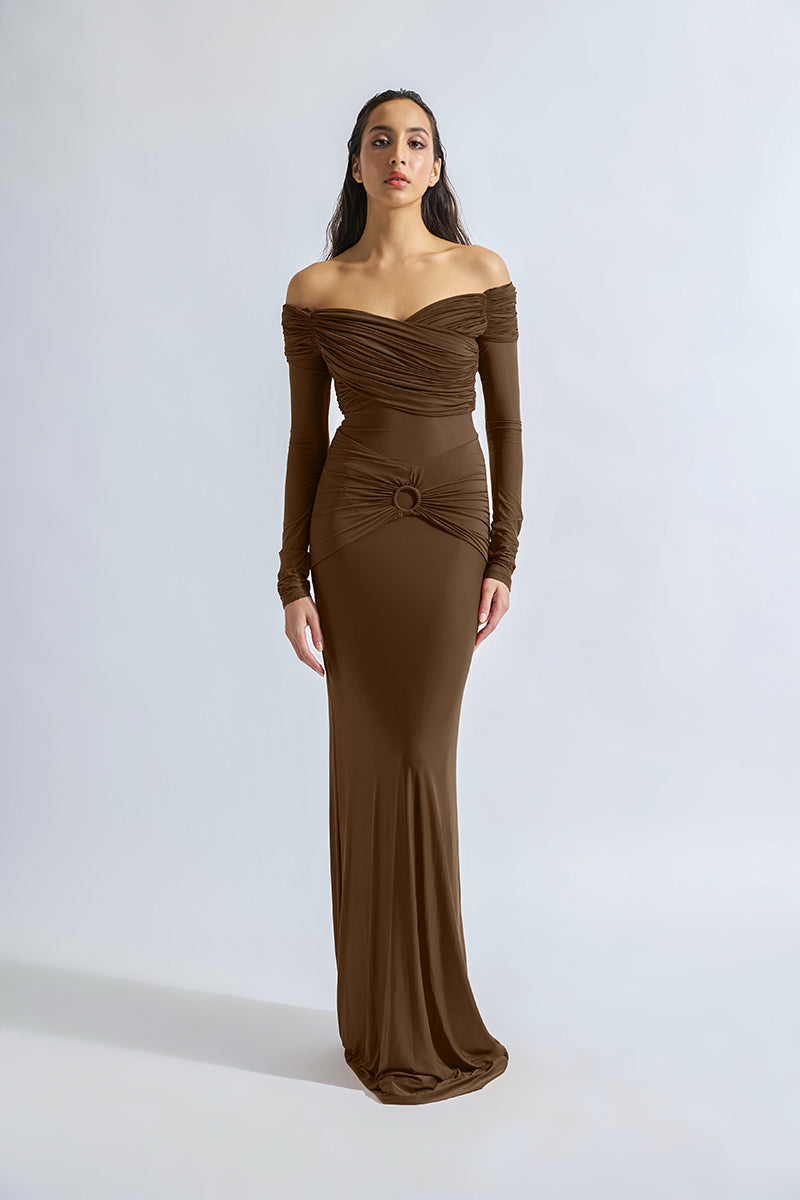 RUTH BROWN MAXI DRESS - CULT MIA