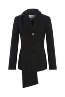 TAGG wool jacket with a detachable scarf, featuring a stylish design and cozy fabric, suitable for cold weather.