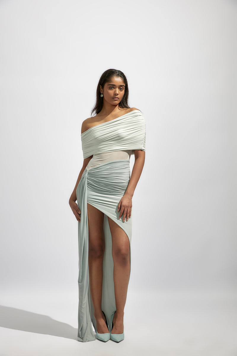 ALDA GRAY MAXI DRESS - CULT MIA