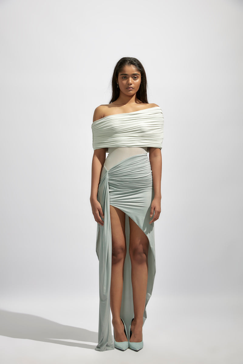ALDA GRAY MAXI DRESS - CULT MIA
