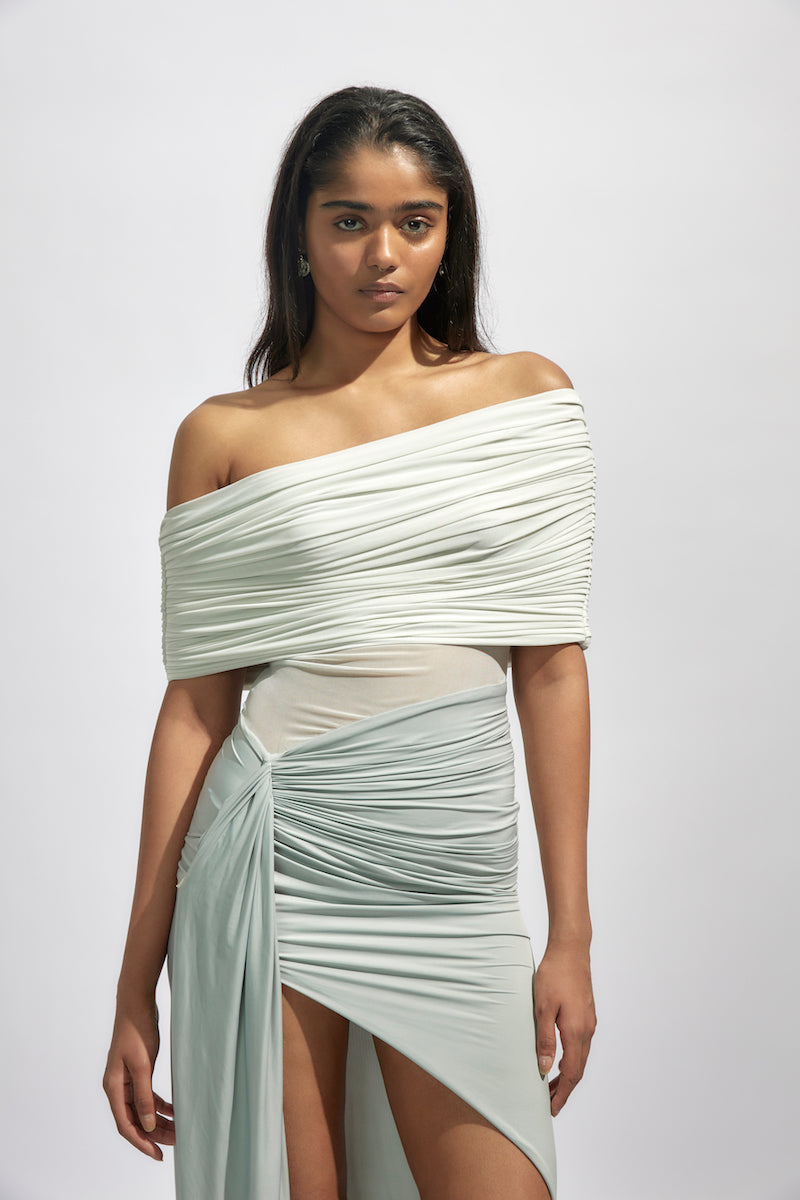 ALDA GRAY MAXI DRESS - CULT MIA