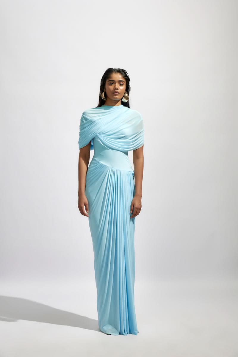 JASMINE BABY BLUE MAXI DRESS - CULT MIA