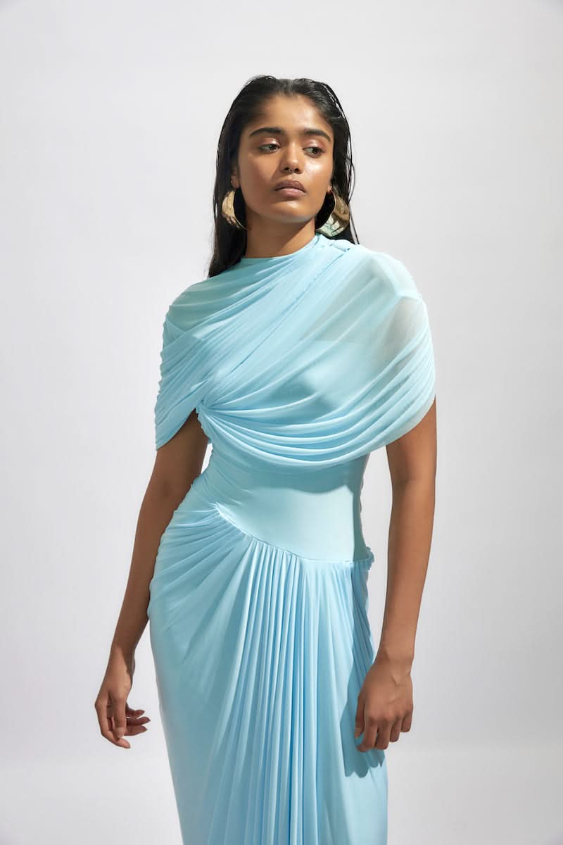 JASMINE BABY BLUE MAXI DRESS - CULT MIA