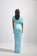 Deme by Gabriella Jasmine baby blue maxi dress with flowing fabric and sleeveless design, perfect for elegant summer occasions.